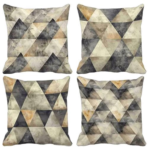 Kissenbezug Böhmen Sofakissen 4er Set, Quadratische Dekokissen Grau Kissenbezüge Weich Samt Zierkissen mit Unsichtbarem Reißverschluss Sofa Kissen für Sofa Wohnzimmer Balkon 40x40 -lsy250423584 Kissenbezug Böhmen Sofakissen 4er Set, Quadratische Dekokissen Grau Kissenbezüge Weich Samt Zierkissen mit Unsichtbarem Reißverschluss Sofa Kissen für Sofa Wohnzimmer Balkon 40x40 -lsy250423584 von LUESUAYN