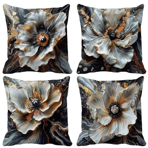 Kissenbezug Einfachheit Sofakissen 4er Set, Quadratische Dekokissen Marineblau Kissenbezüge Weich Samt Zierkissen mit Unsichtbarem Reißverschluss Sofa Kissen für Sofa Balkon 80x80 cm -lsy25047G Kissenbezug Einfachheit Sofakissen 4er Set, Quadratische Dekokissen Marineblau Kissenbezüge Weich Samt Zierkissen mit Unsichtbarem Reißverschluss Sofa Kissen für Sofa Balkon 80x80 cm -lsy25047G von LUESUAYN