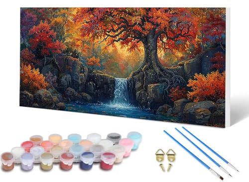 Malen Nach Zahlen Fallen Malen Nach Zahlen Erwachsene Herbst 30X60CM, DIY Paint by Numbers Bastelset Erwachsene Anfänger mit 3 Pinsel und Acrylfarben & Knitterfreie Leinwand für Wanddeko -lsy25064F Malen Nach Zahlen Fallen Malen Nach Zahlen Erwachsene Herbst 30X60CM, DIY Paint by Numbers Bastelset Erwachsene Anfänger mit 3 Pinsel und Acrylfarben & Knitterfreie Leinwand für Wanddeko -lsy25064F von LUESUAYN