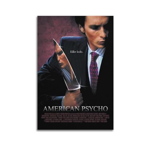 LUEXUHEY American Psycho Horror-Film-Poster, Leinwand-Kunstdrucke für Wohnzimmer, Schlafzimmer, moderne Heimdekoration, Geschenk, 40 x 60 cm, ungerahmter Stil LUEXUHEY American Psycho Horror-Film-Poster, Leinwand-Kunstdrucke für Wohnzimmer, Schlafzimmer, moderne Heimdekoration, Geschenk, 40 x 60 cm, ungerahmter Stil von LUEXUHEY