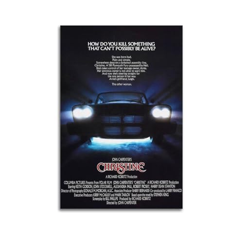 LUEXUHEY Leinwand-Kunstdruck, Motiv: Christine, Horror-Film-Poster für Wohnzimmer, Schlafzimmer, moderne Heimdekoration, Geschenk, 30 x 45 cm, ungerahmter Stil LUEXUHEY Leinwand-Kunstdruck, Motiv: Christine, Horror-Film-Poster für Wohnzimmer, Schlafzimmer, moderne Heimdekoration, Geschenk, 30 x 45 cm, ungerahmter Stil von LUEXUHEY