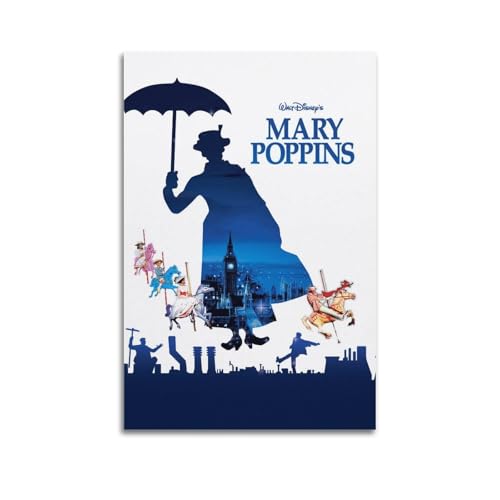 LUEXUHEY Mary Poppins Filmposter auf Leinwand, Wandkunstdrucke für Wohnzimmer, Schlafzimmer, moderne Heimdekoration, Geschenk, 40 x 60 cm, ungerahmter Stil LUEXUHEY Mary Poppins Filmposter auf Leinwand, Wandkunstdrucke für Wohnzimmer, Schlafzimmer, moderne Heimdekoration, Geschenk, 40 x 60 cm, ungerahmter Stil von LUEXUHEY