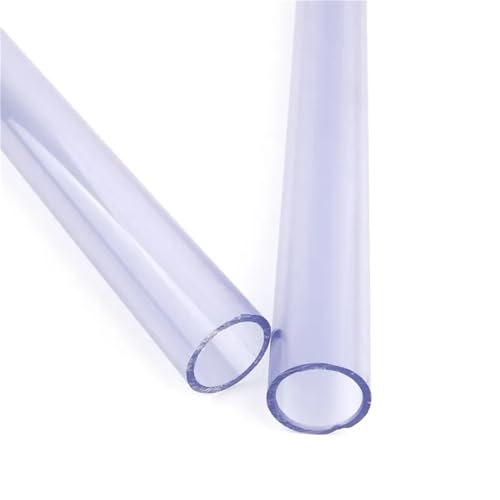 1 Stück Außendurchmesser 20 mm transparentes PVC-Rohr 50 cm Länge Kunststoff Aquarium Aquarium hartes Rohr Gewächshaus Bewässerung Garten Wasserleitung (Size : Outer Dia 20mm) von LUFAA