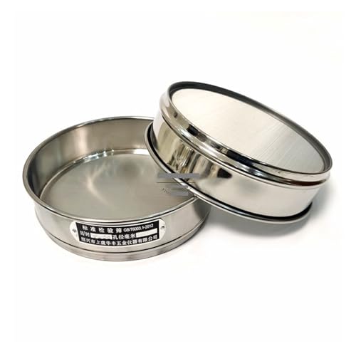 Edelstahl-Standard-Analysensieb Labor 12–200 Maschendurchmesser 20 cm 1 Stück Mehlsieb zur Probenahme mit doppellagigem Stanzrahmen (Size : 30 mesh(0.6mm)) von LUFAA