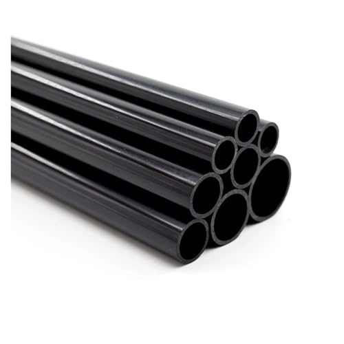 LUFAA 1 Stück schwarzes PVC-Rohr OD 20~50 mm Landwirtschaft Gartenbewässerung hartes Rohr Aquarium Wasserrohr Aquarium Zubehör Heimwerker Freme Rohr (Color : 20mm) von LUFAA
