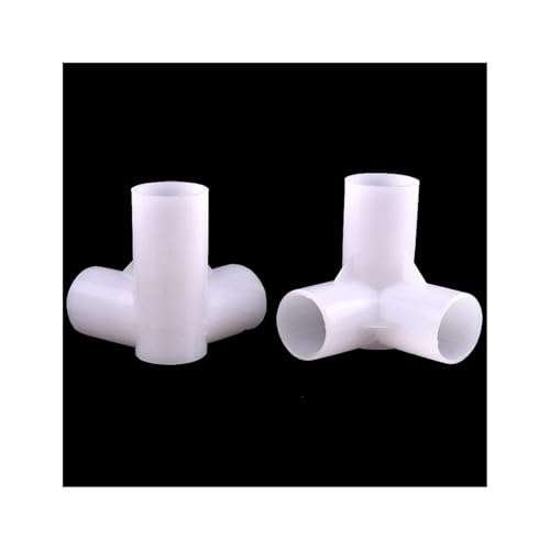 LUFAA 10 Stück 12~25 mm Kreuz 3D Dreidimensionaler Stecker Bewässerung Bewässerung Wasserleitung 4-Wege-Gelenk Garten DIY Regal Rohrverschraubungen (Color : Inner Dia 12mm, Size : 10Pcs) von LUFAA