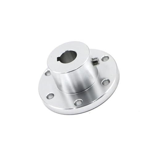 LUFAA 1pc -Kopplung Omni -Rad Flansch Aluminiumlegierungdurchmesser 5 6 8 10mm 12 14 15 16 18 mm Schlüsselway -Kopplung (Size : 10mm Keyway) von LUFAA