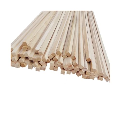 30 cm Lange quadratische Holzleiste Holzstableisten for Flugzeugmodell DIY Kunsthandwerk Kunstbedarf 1pc-20pcs (Color : 5PCS 12mm) von LUFAA