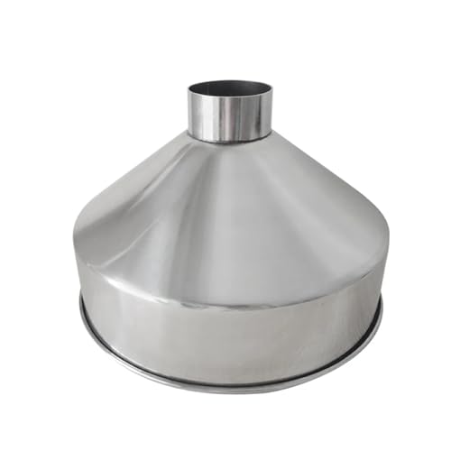 LUFAA 304 Edelstahl Großer Trichter mit großer Weitbohrung Getreide Lebensmittelindustrie Veredelungsmaschinen Trichter 24cm 28cm 1St (Color : A) von LUFAA