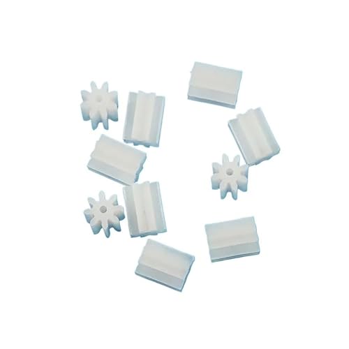 LUFAA 50 PCS -Ritzelgetriebe 8 Zähnedurchmesser 4 mm 8t 0,8a 0,4 m Motor Hauptwelle Gear Hohlbecher -Getriebespielzeugzubehör 80. 8a Mini Gang (Color : 0.77mm, Size : 8 Teeth) von LUFAA