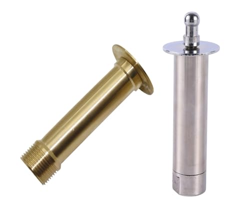 LUFAA Gewindebrunnen Halbkugel Edelstahl Messing Sprinkler 1/2" 3/4" Springbrunnen Düsen Garten Swimmingpool Deko Springbrunnen 1St (Size : Brass 3/4) von LUFAA
