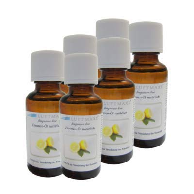LUFTMAXX 6 x Duftöl Zitrone natürlich je 30 ml für Staubsauger mit Wasserfilter Wasserstaubsauger und Lufterfirscher LUFTMAXX 6 x Duftöl Zitrone natürlich je 30 ml für Staubsauger mit Wasserfilter Wasserstaubsauger und Lufterfirscher von LUFTMAXX