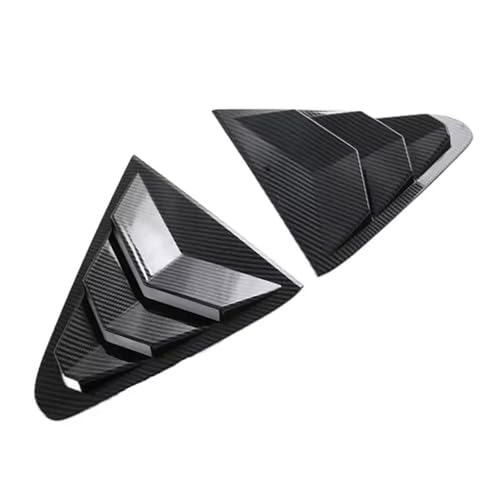 LUGIWN 2× Seitenfenster Lamellen Abdeckung für Subaru Crosstrek 2024 - ABS Dreieck Splitter Schattenabdeckung-seitliche Entlüftungsklappe,Carbon Fiber von LUGIWN