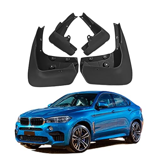 LUGIWN Schmutzfänger für BMW X6 2018-2019, Spritzschutz Kotflügel, Fahrzeug vorne und hinten Spritzschutz Protection ZubehöR von LUGIWN