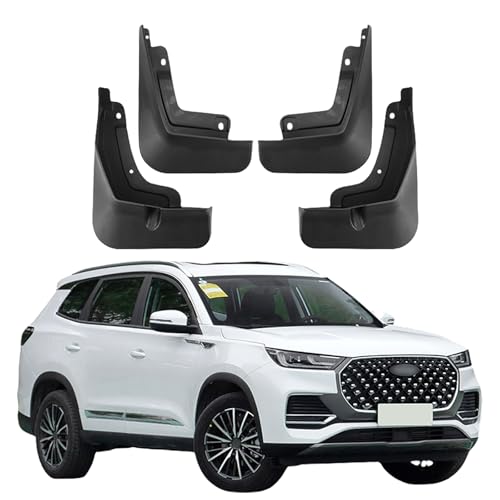 LUGIWN Schmutzfänger für Chery Tiggo 8 Plus 2021-2024, Spritzschutz Kotflügel, Fahrzeug vorne und hinten Spritzschutz Protection ZubehöR von LUGIWN