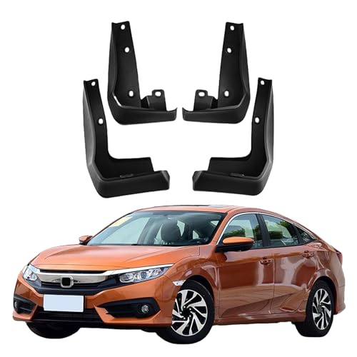 LUGIWN Schmutzfänger für Civic 2016, Spritzschutz Kotflügel, Fahrzeug vorne und hinten Spritzschutz Protection ZubehöR von LUGIWN