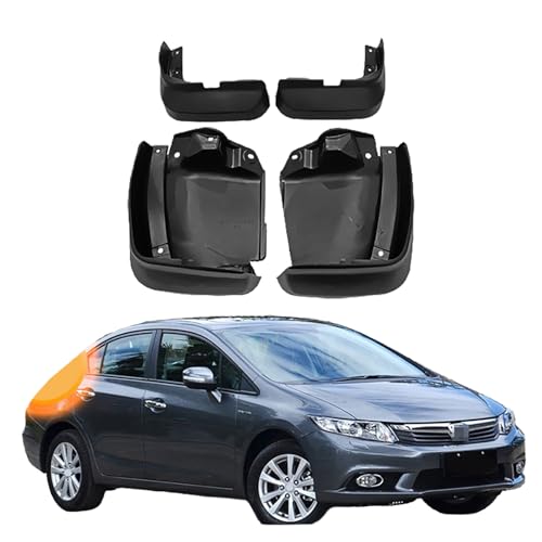 LUGIWN Schmutzfänger für Civic Large Edition 2012-2015, Spritzschutz Kotflügel, Fahrzeug vorne und hinten Spritzschutz Protection ZubehöR von LUGIWN