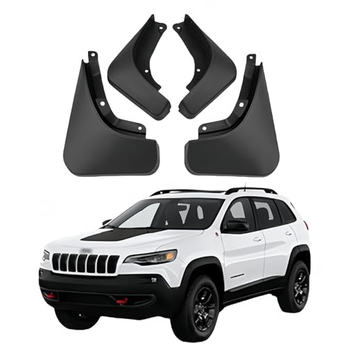 LUGIWN Schmutzfänger für Jeep Cherokee 2019-2022, Spritzschutz Kotflügel, Fahrzeug vorne und hinten Spritzschutz Protection ZubehöR von LUGIWN
