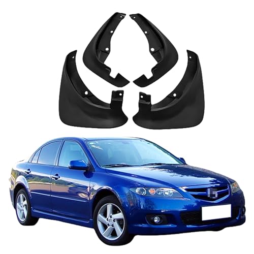 LUGIWN Schmutzfänger für Mazda 6 Sedan 2003-2010, Spritzschutz Kotflügel, Fahrzeug vorne und hinten Spritzschutz Protection ZubehöR von LUGIWN