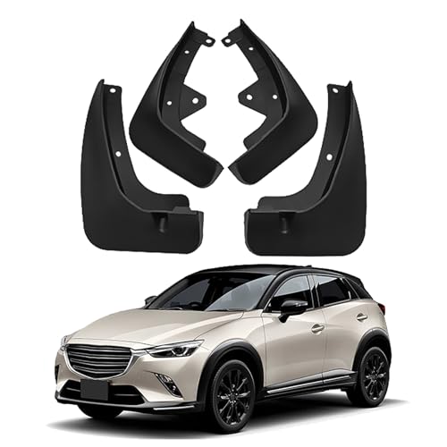 LUGIWN Schmutzfänger für Mazda CX-3 2015-2021, Spritzschutz Kotflügel, Fahrzeug vorne und hinten Spritzschutz Protection ZubehöR von LUGIWN