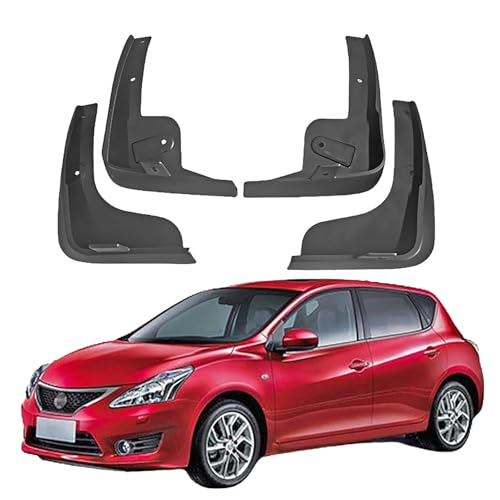 LUGIWN Schmutzfänger für Nissan TiidaVersa C11 2007-2011, Spritzschutz Kotflügel, Fahrzeug vorne und hinten Spritzschutz Protection ZubehöR von LUGIWN