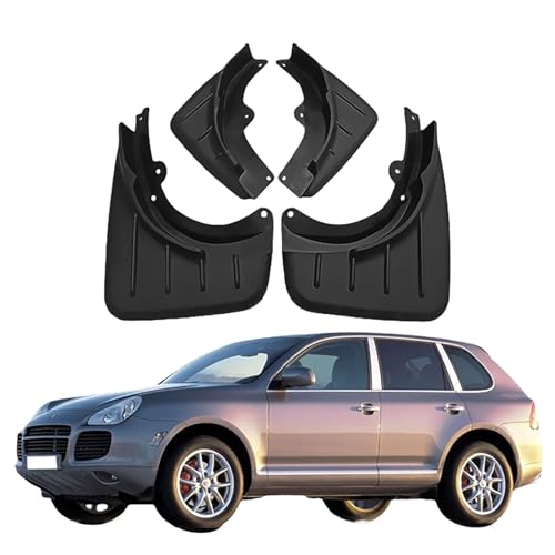LUGIWN Schmutzfänger für Porsche Cayenne 2006-2010, Spritzschutz Kotflügel, Fahrzeug vorne und hinten Spritzschutz Protection ZubehöR von LUGIWN