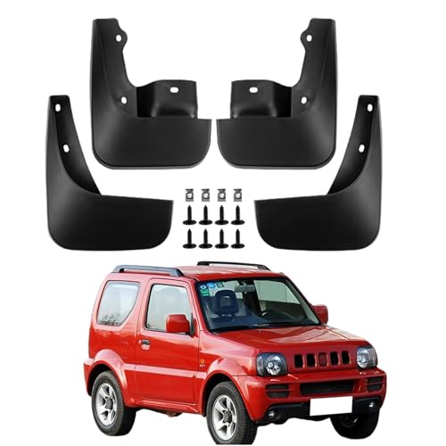 LUGIWN Schmutzfänger für Suzuki Jimny 05-18, Spritzschutz Kotflügel, Fahrzeug vorne und hinten Spritzschutz Protection ZubehöR von LUGIWN