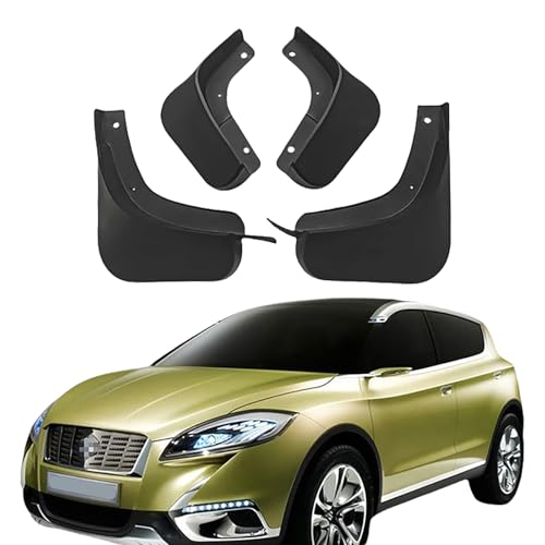 LUGIWN Schmutzfänger für Suzuki SX4 S-Cross 2014-2019, Spritzschutz Kotflügel, Fahrzeug vorne und hinten Spritzschutz Protection ZubehöR von LUGIWN