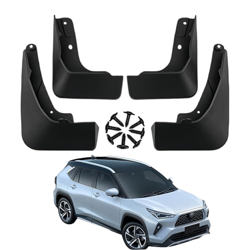 LUGIWN Schmutzfänger für Toyota Yaris Cross Non GR 2023 Low-Profile, Spritzschutz Kotflügel, Fahrzeug vorne und hinten Spritzschutz Protection ZubehöR von LUGIWN
