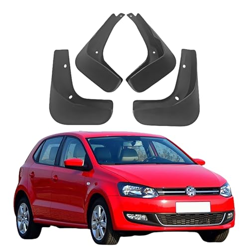 LUGIWN Schmutzfänger für Volkswagen Polo 2011-2013, Spritzschutz Kotflügel, Fahrzeug vorne und hinten Spritzschutz Protection ZubehöR von LUGIWN