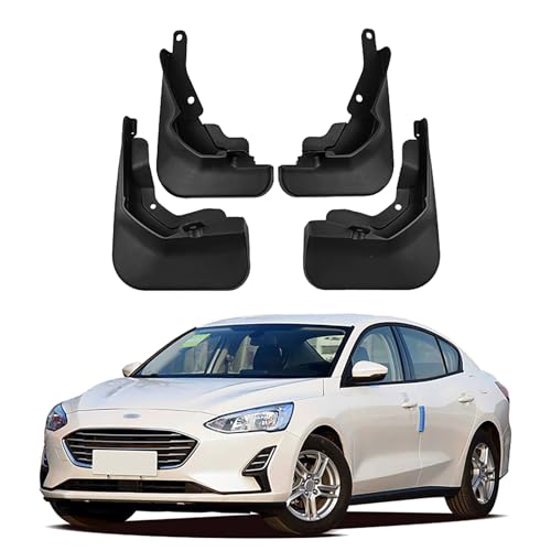 Schmutzfänger für Ford Focus Saloon 2018-2020 Low-end, Spritzschutz Kotflügel, Fahrzeug vorne und hinten Spritzschutz Protection ZubehöR von LUGIWN