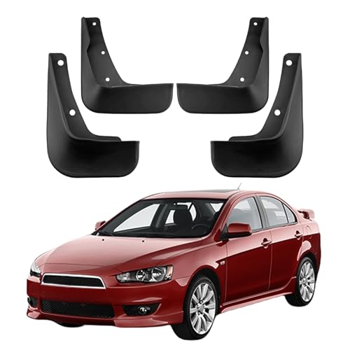 Schmutzfänger für Mitsubishi Lancer Sport 2010-2016, Spritzschutz Kotflügel, Fahrzeug vorne und hinten Spritzschutz Protection ZubehöR von LUGIWN