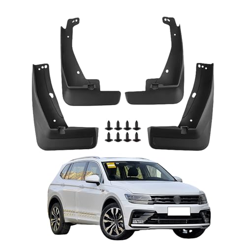 Schmutzfänger für Volkswagen Tiguan L R-Line 2019-2024, Spritzschutz Kotflügel, Fahrzeug vorne und hinten Spritzschutz Protection ZubehöR von LUGIWN