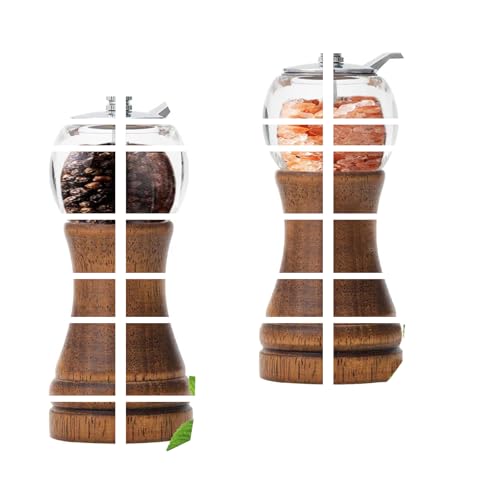 nachfüllbare Premium-Pfeffermühl aus Acryl (Retro-Farbe X100) von LUHEVIDIA