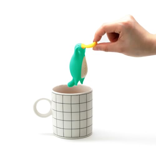 Kreative Silikon teeei, Niedliches teeei für losen tee, Interessantes tee ei sieb-Diese tee sieb macht die Teezeit angenehm(Grünes Schnabeltier) von LUHEVIDIA