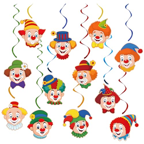 LUHOCIY 12 Stück Karneval Deko, Faschingsdeko, Fasching Deko, für Das Hinzufügen Festliche Atmosphäre, Bringen Freude und Energie zu Jeder Partei, Perfekte Dekoration für Mardi Gras und Andere Feiern von LUHOCIY
