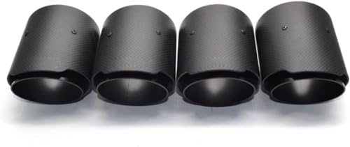 LUISAS Auto-Auspuff-Endrohr Für BMW F87 M2 F80 M3 F82 F83 M4,Auto Auspuff Spitze Rohr Auspuff System Schalldämpfer Endrohr Heckkehle,C/4 Pcs Matte Black von LUISAS