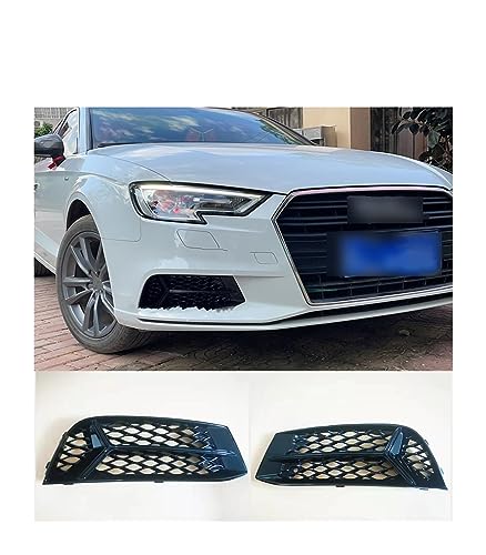 LUISAS Nebelscheinwerfer Gitter für Audi A3 2017 2018 2019 2020,Vorne Links Rechts Unteren Stoßstange Nebelscheinwerfer Grill Abdeckung Trim von LUISAS