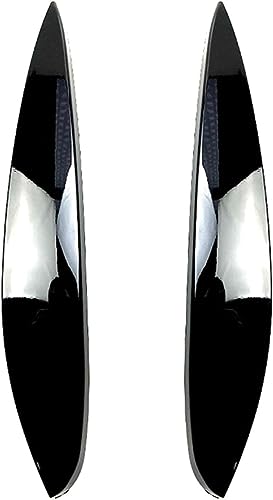 LUISAS Scheinwerfer Augenbraue Für Benz Smart 453/Fortwo/Forfour 2015-2020,Auto Scheinwerfer Augenbrauen Abdeckung Trim Aufkleber Augenlider Trim Abdeckung,Piano Black von LUISAS