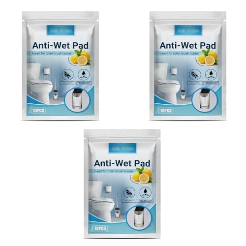 LUISAS Wc-Bürsten Pads, Drip Off Pad, Toilettenreinigung Toilettenbürste Einweg-Schwamm Saugfähiges Pad, Halten Sie Bürstenbehälter Hygienisch Und Sauber, Um Badezimmergerüche Zu Reduzieren (3 pc) von LUISAS