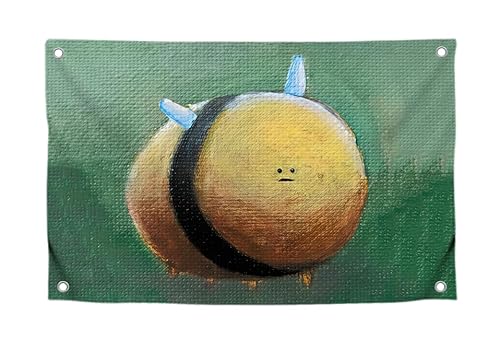Lustige Flagge, niedlich, pralle Biene mit 4 Messingösen, einseitige Sommer-Meme-Flagge für Wanddekoration, Schlafzimmer, Teenager, Polyester, cooles Tapisserie-Banner für Zimmer, Jungen und Mädchen Lustige Flagge, niedlich, pralle Biene mit 4 Messingösen, einseitige Sommer-Meme-Flagge für Wanddekoration, Schlafzimmer, Teenager, Polyester, cooles Tapisserie-Banner für Zimmer, Jungen und Mädchen von LUIVU