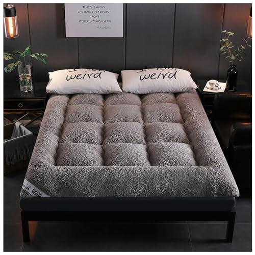 Japanese Floor Mattress Futon Mattress - Extra Thick Folding Tatami-mat, Soft, Warm, Breathable, Comfortable, Fit All Seasons, Sleeping Mattress For Home, Hotel, Dormitory ( Color : GRAU , Size : 90x2 von LUIVZD