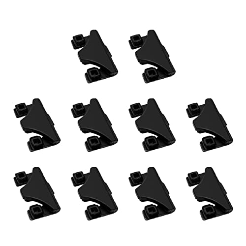 10 x Luftgummi-Stoßstangen, Premium-Gummilaschen, Silikonstücke, kratzfeste Schutzhüllen, spülmaschinenfest, Silikon-Luftkorb-Schutzfüße von LUJIAXI