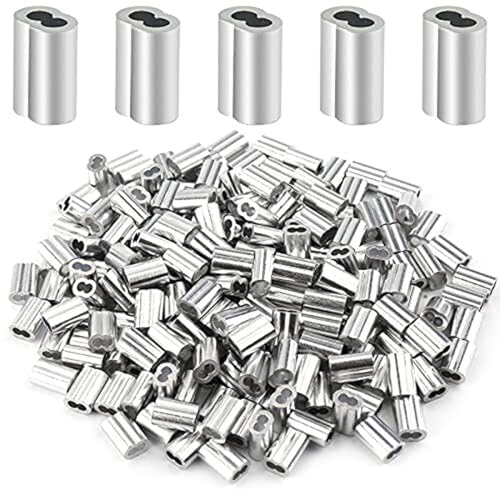 200 Stück Aluminium Quetschhülse für 1,5 Drahtseil & Kabelverbindung für Bauarbeiter Crimphülsen 200 Stück Aluminium Quetschhülse für 1,5 Drahtseil & Kabelverbindung für Bauarbeiter Crimphülsen von LUJIAXI