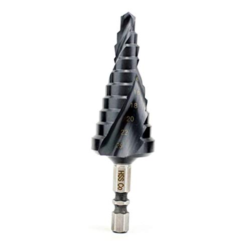 6–25 mm HSS Stickstoffbeschichteter M35 Kobalt-Stufenbohrer, Hochgeschwindigkeitsstahlschneider, Werkzeug für Holzbearbeitung, Hobel 6–25 mm HSS Stickstoffbeschichteter M35 Kobalt-Stufenbohrer, Hochgeschwindigkeitsstahlschneider, Werkzeug für Holzbearbeitung, Hobel von LUJIAXI