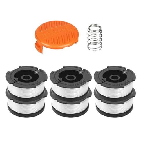 6er-Pack Spulenschnur für Rasentrimmer AF-100-3ZP GH400 9 m Rasentrimmer Ersatzzubehör Grasspulen von LUJIAXI