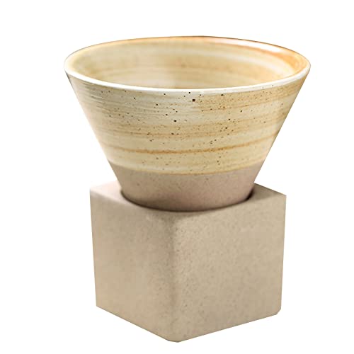 Keramik-Kaffeetassen, raue Keramik, Teetasse, japanischer Latte-Pull-Blume, Porzellan, Kaffeetassen mit Boden, für Küche, Reisebecher Keramik-Kaffeetassen, raue Keramik, Teetasse, japanischer Latte-Pull-Blume, Porzellan, Kaffeetassen mit Boden, für Küche, Reisebecher von LUJIAXI