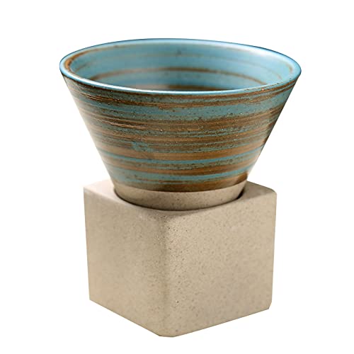 Keramik-Kaffeetassen, raue Keramik, Teetasse, japanischer Latte-Pull-Blume, Porzellan, Kaffeetassen mit Boden, für Küche, Reisebecher Keramik-Kaffeetassen, raue Keramik, Teetasse, japanischer Latte-Pull-Blume, Porzellan, Kaffeetassen mit Boden, für Küche, Reisebecher von LUJIAXI