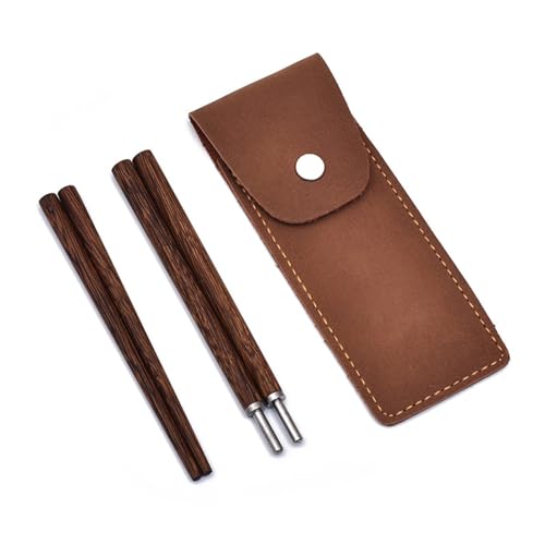 LUJIAXI Essstäbchen Faltbare Essstäbchen mit Aufbewahrungskoffer Leicht zu Tragen Abnehmbare Essstäbchen Praktisches Geschirr für von LUJIAXI