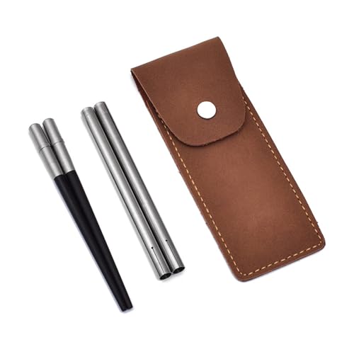 LUJIAXI Essstäbchen Faltbare Essstäbchen mit Aufbewahrungskoffer Leicht zu Tragen Abnehmbare Essstäbchen Praktisches Geschirr für von LUJIAXI